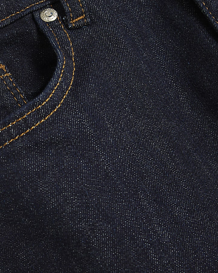 indigo mid rise jeans bootcut