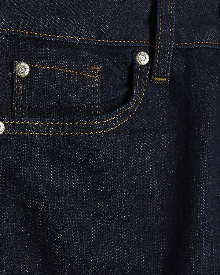 indigo mid rise jeans bootcut
