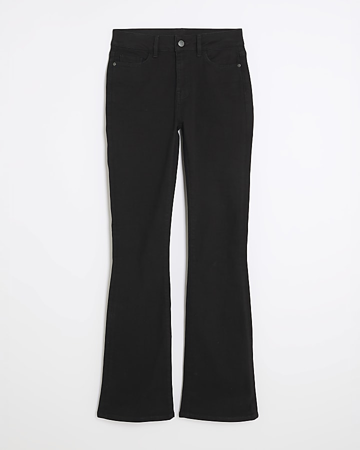nero mid rise jeans svasati