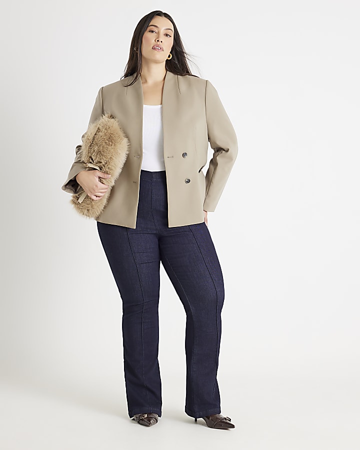 indigo pull-on scolpire jeans bootcut
