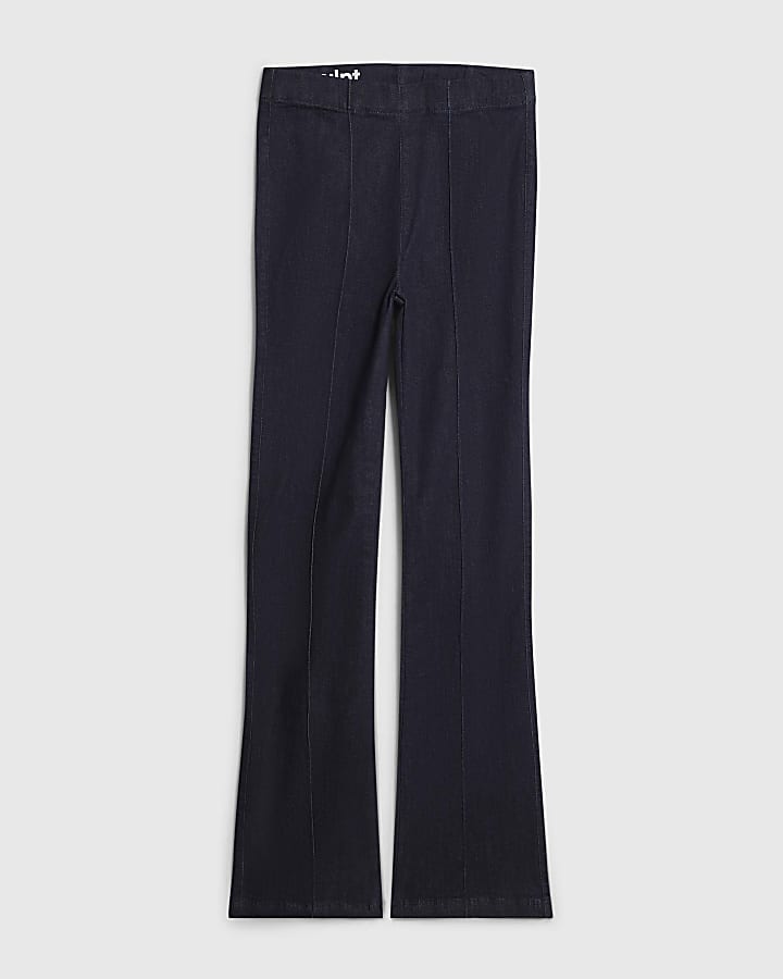 indigo pull-on scolpire jeans bootcut