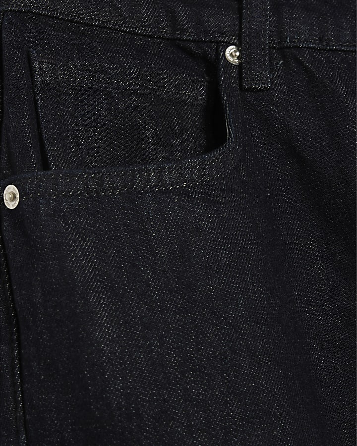 petite blue mid rise jeans bootcut