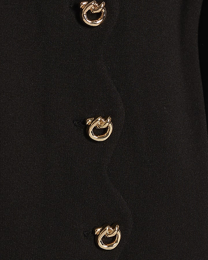 stretch nero pettine gilet