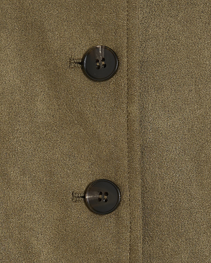 verde finto camoscio gilet