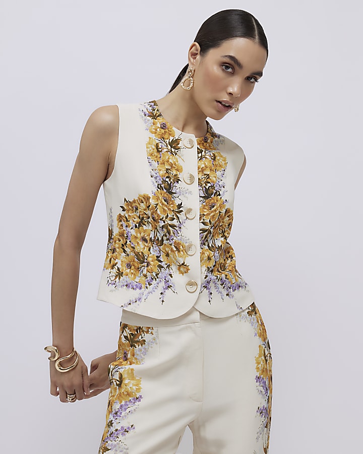 crema floreale montato gilet