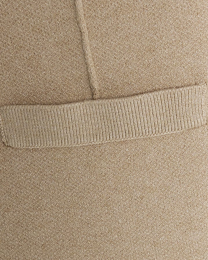 beige maglia manica lunga strutturato cardigan