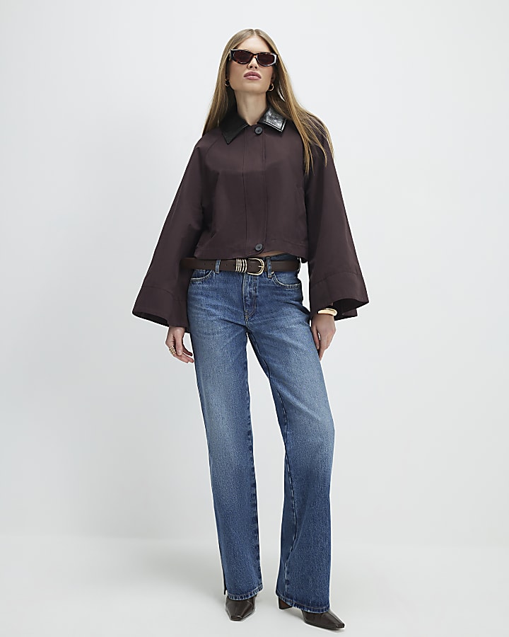 rosso manica a pipistrello barn jacket