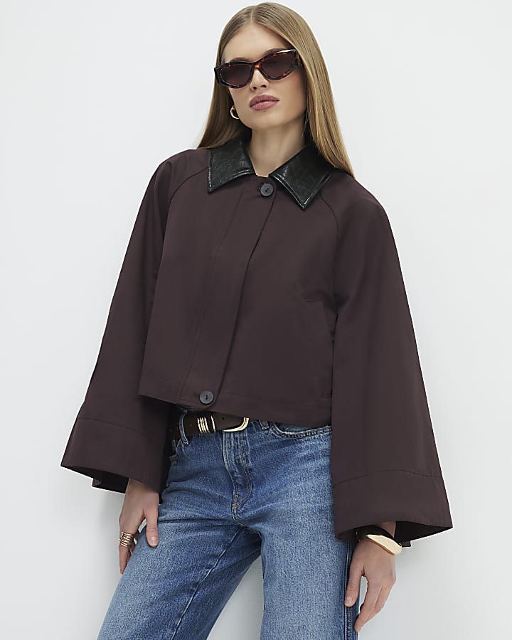 rosso manica a pipistrello barn jacket