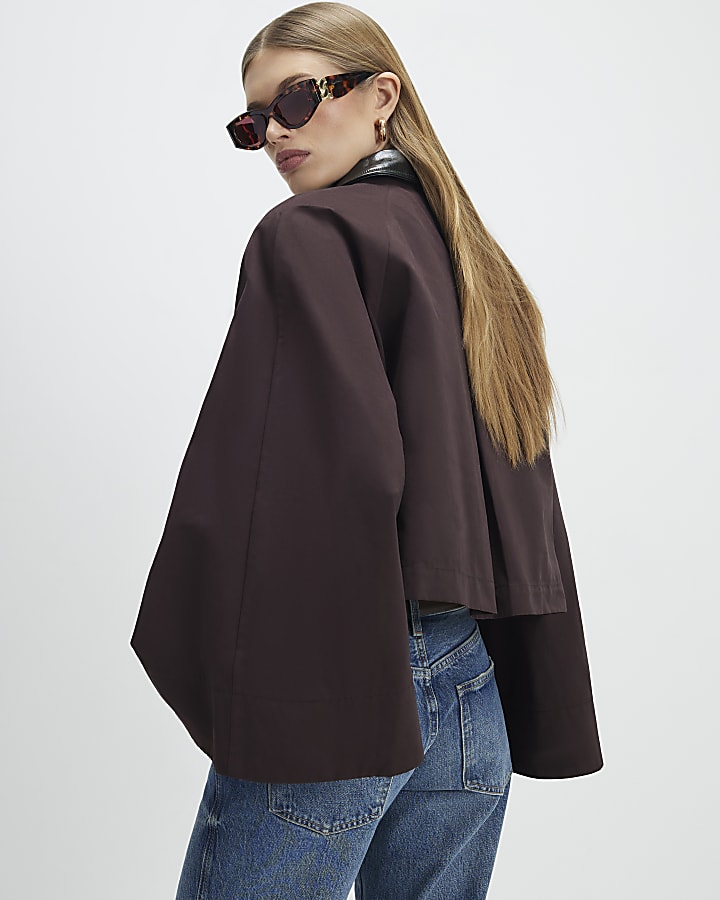 rosso manica a pipistrello barn jacket