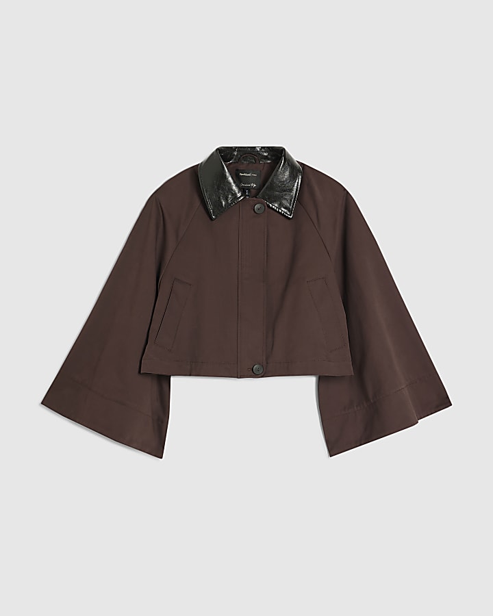 rosso manica a pipistrello barn jacket