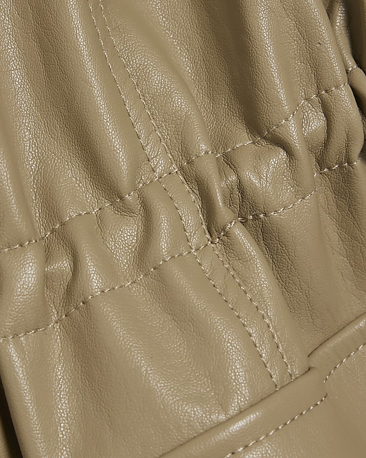 beige utilità di vita cinched giacca