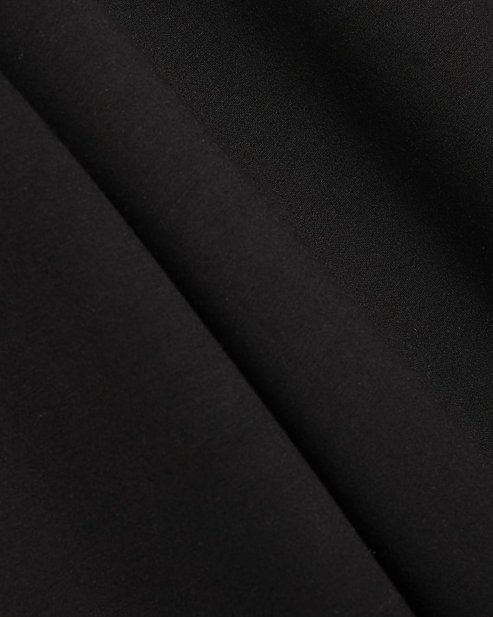 black premium a vita alta gamba larga jogging