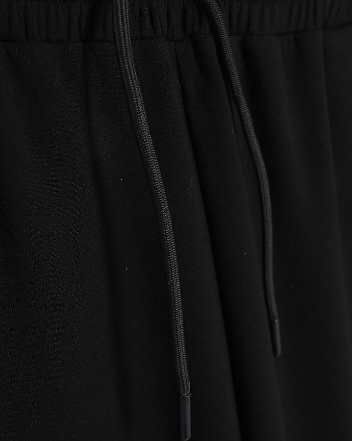 black premium a vita alta gamba larga jogging