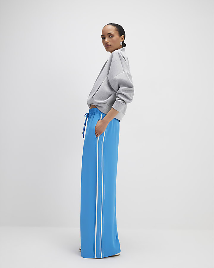 blu striscia laterale jogging