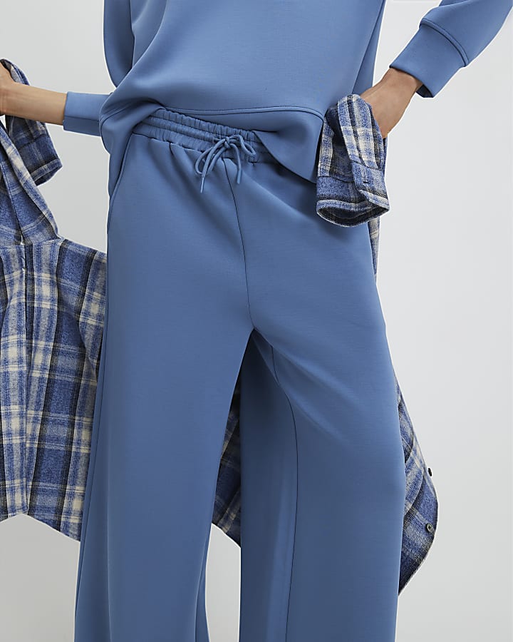 blu premium gamba larga jogging