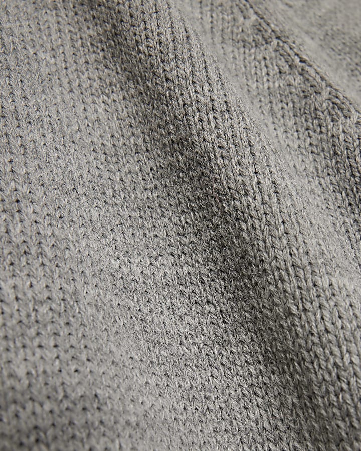 grigio ibrido orlo in pizzo abito