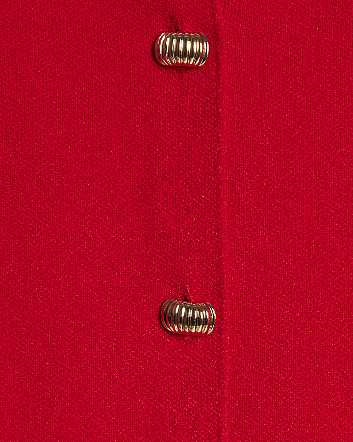 rosso maglia gilet