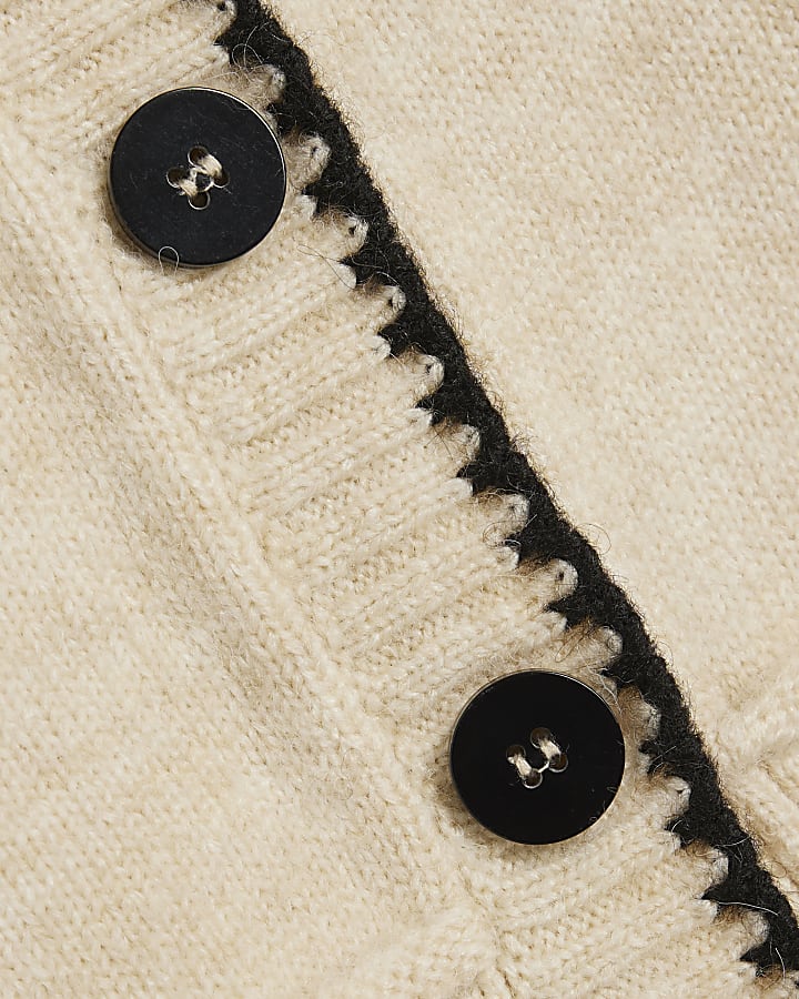 crema cravatta in maglia collo gilet