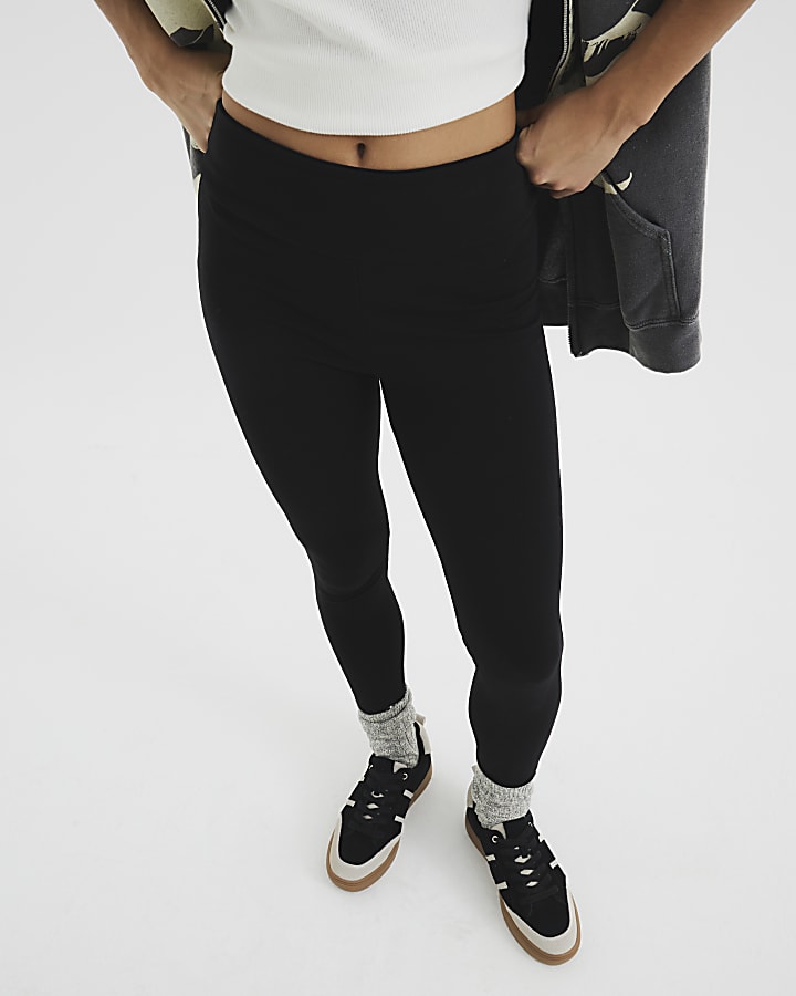 petite nero a vita alta leggings