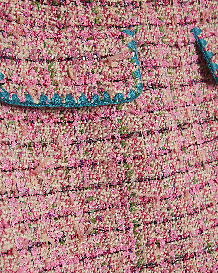 rosa whipstitch boucle mini gonna
