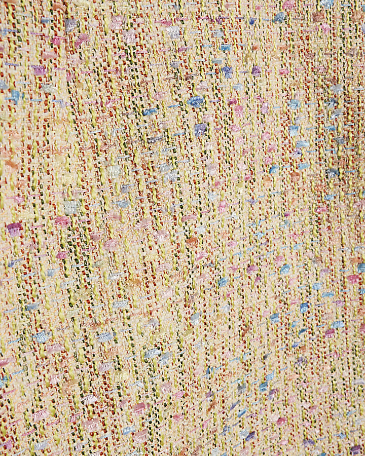 giallo boucle aline gonna mini