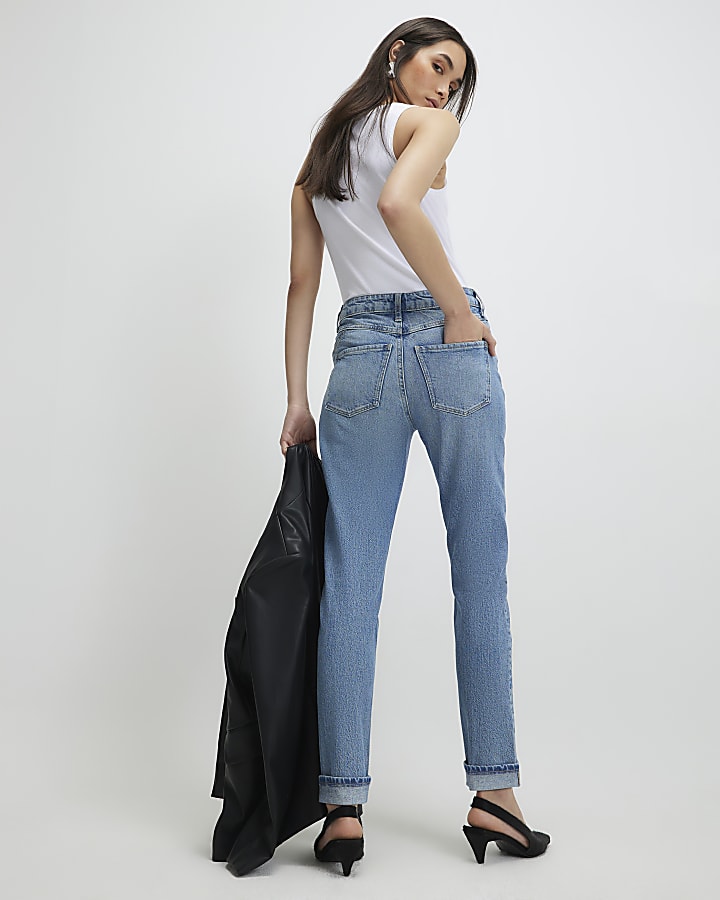 blu vita normale mamma scolpire jeans