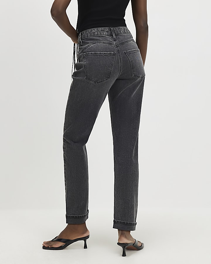 nero vita normale mamma fit scolpire jeans