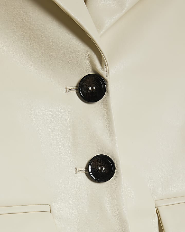 crema ecopelle shirt manica corta