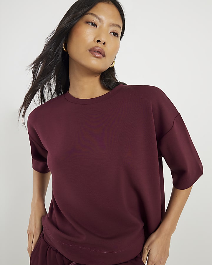 petite rosso premium manica corta t-shirt squadrata