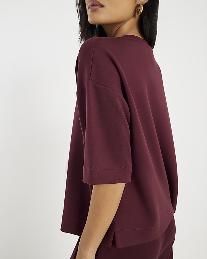petite rosso premium manica corta t-shirt squadrata