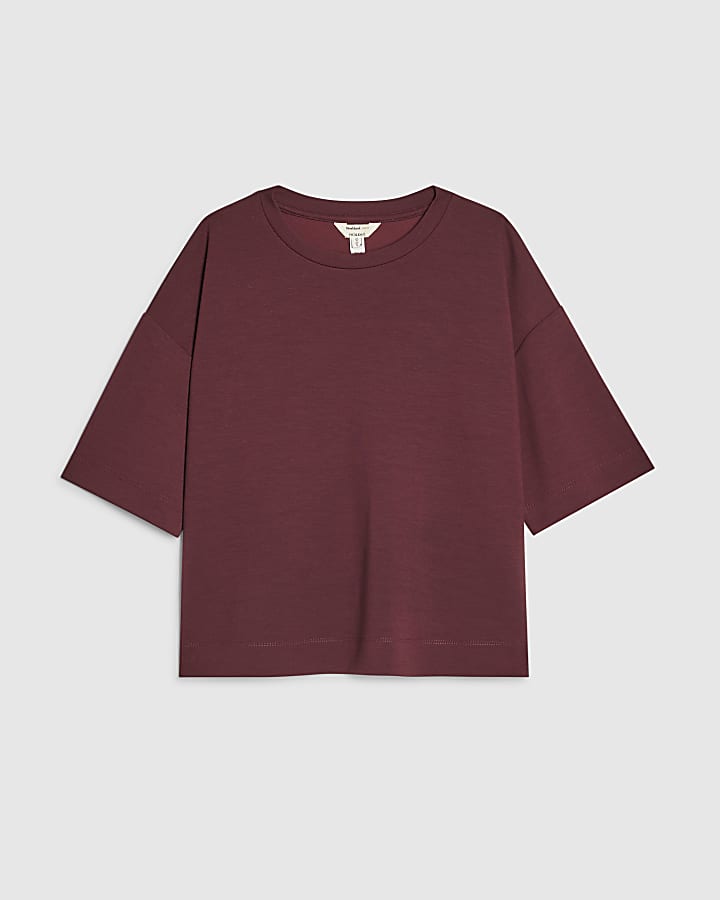 petite rosso premium manica corta t-shirt squadrata