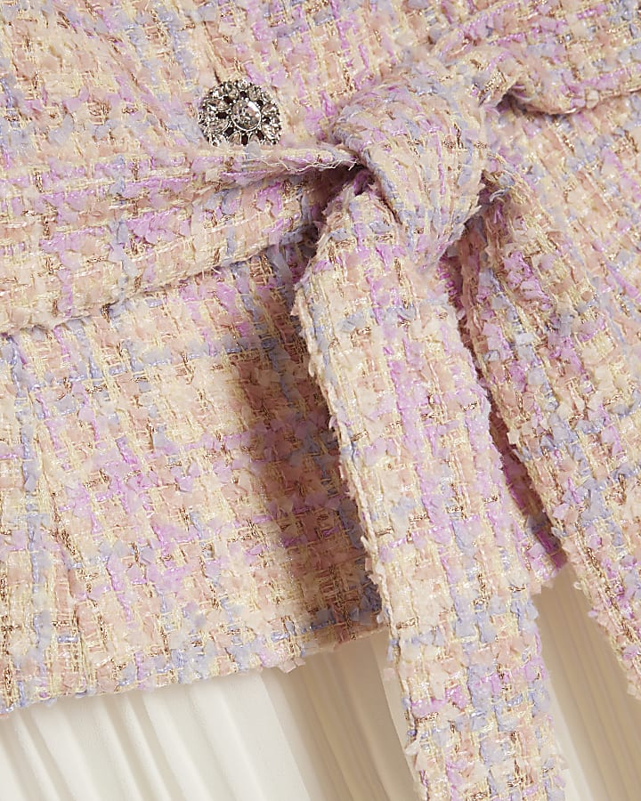 rosa boucle ibrido mini abito