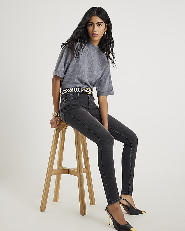 nero mid rise skinny jeans