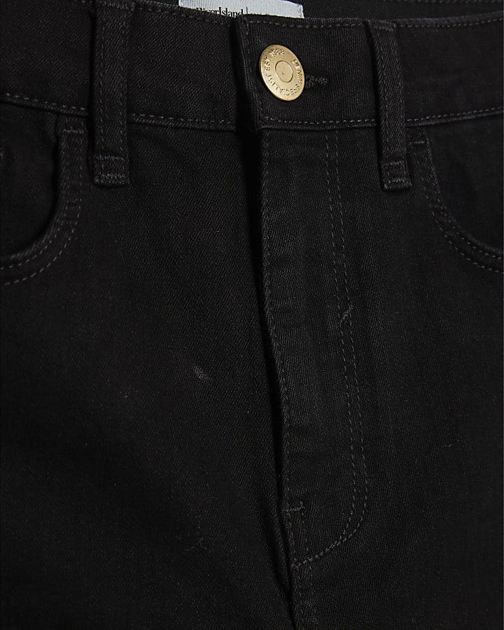 nero di alta crescita scolpire nero skinny jeans