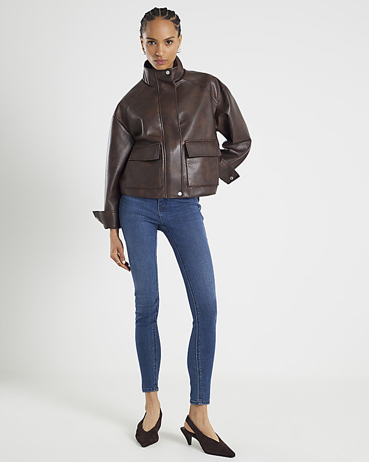 blu molly vita normale scolpire i jeans skinny