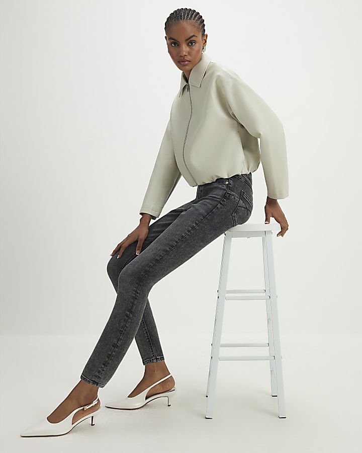 nero vita normale scolpire i jeans skinny