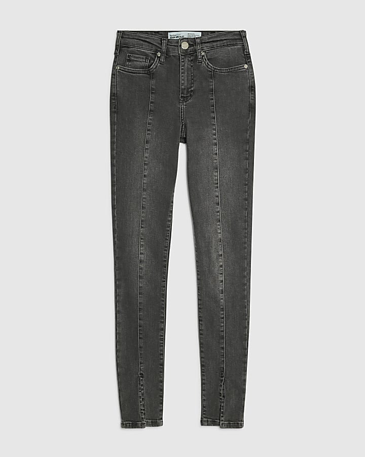 nero cucitura jeans skinny