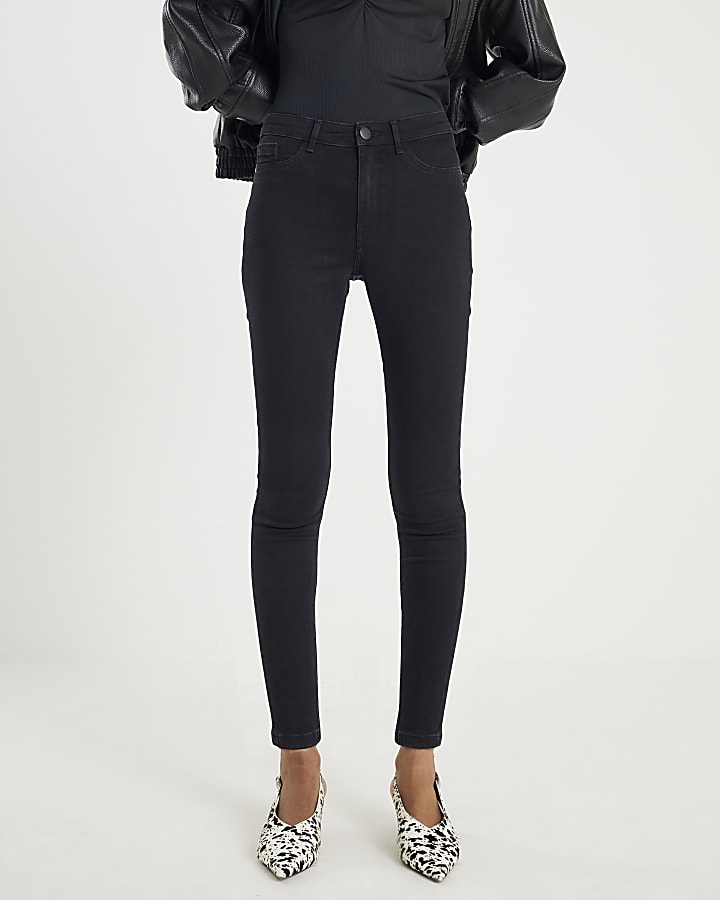nero vita normale scolpire i jeans skinny