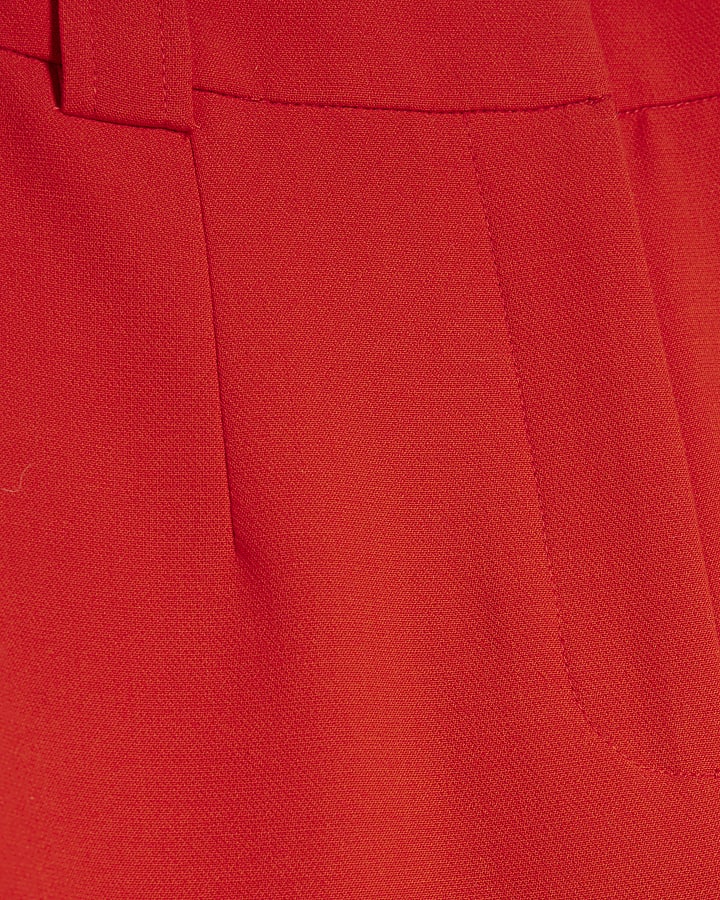 rosso slim gamba dritta pantaloni