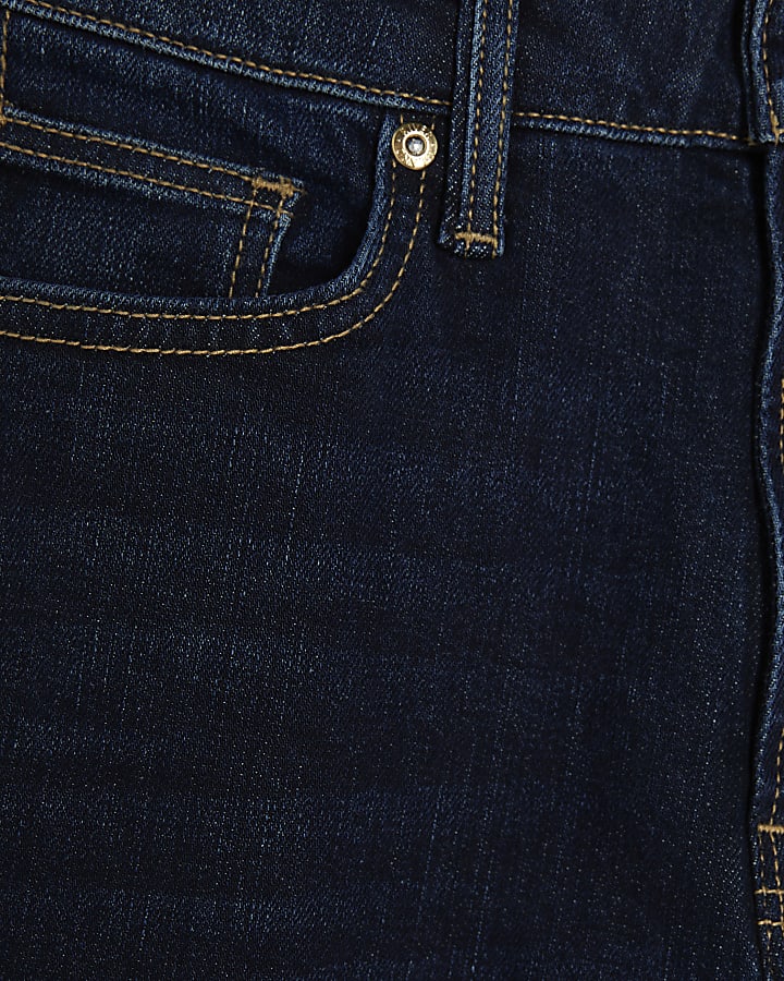blu a vita alta slim fit jeans