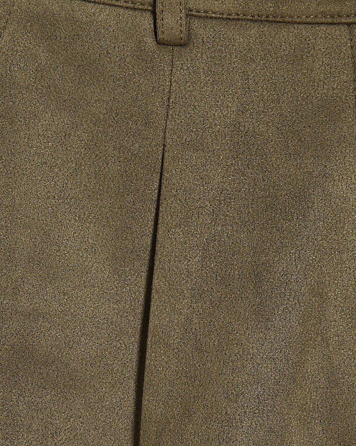 verde finto camoscio pantaloncini