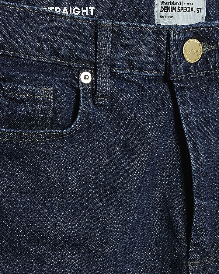 petite blu relaxed straight leg jeans