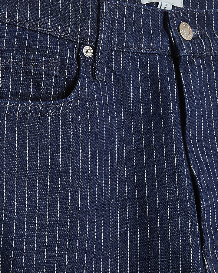 striscia blu relaxed straight jeans