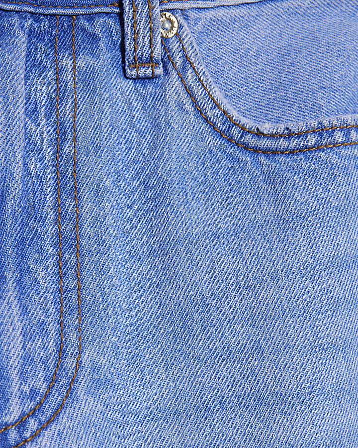 petite blu relaxed straight leg jeans