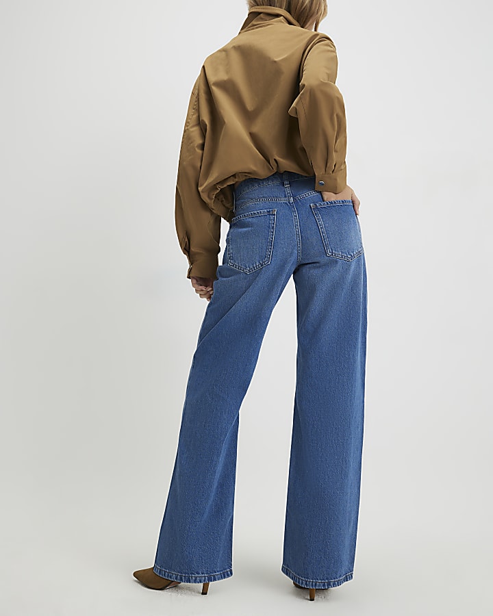 blu su misura jeans a gamba larga