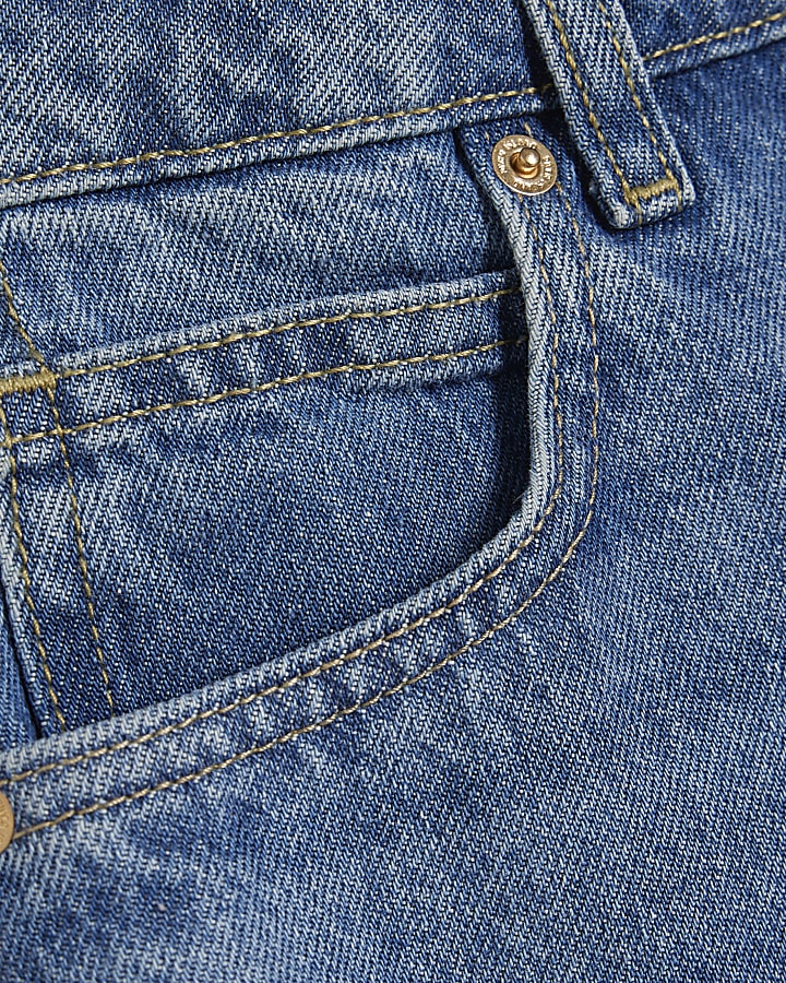 blu coulisse palloncino jeans a gamba