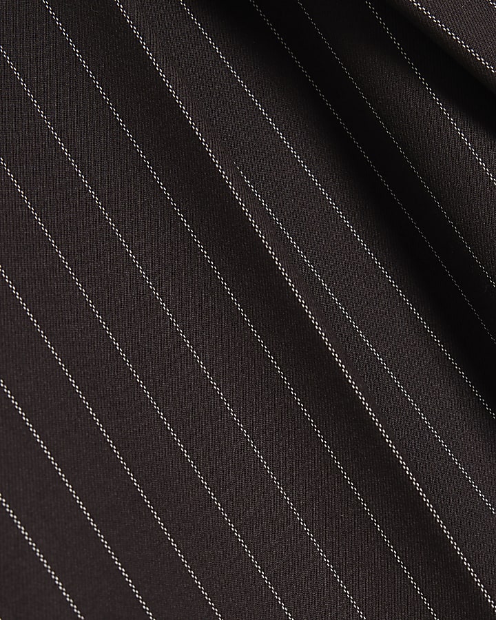 brown stripe pantaloni a gamba larga