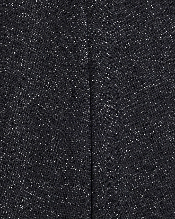 navy glitter pantaloni a gamba larga