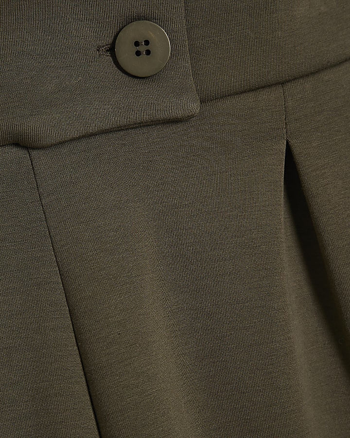 khaki jersey su misura pantaloni a gamba larga