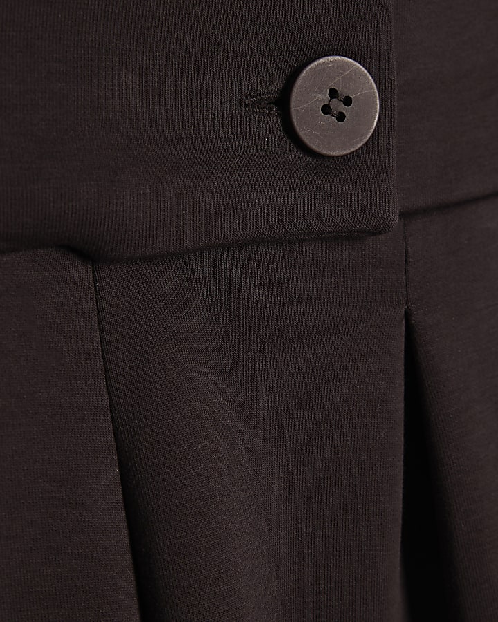brown jersey su misura pantaloni a gamba larga